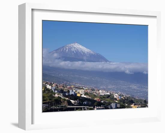 Orotava Valley and Pico Del Teide, Tenerife, Canary Islands, Spain, Europe-Hans Peter Merten-Framed Photographic Print