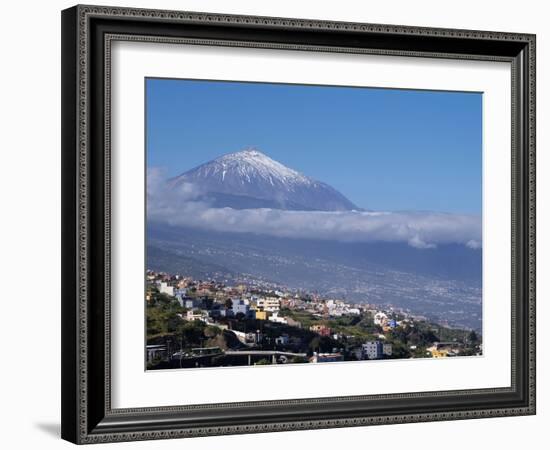 Orotava Valley and Pico Del Teide, Tenerife, Canary Islands, Spain, Europe-Hans Peter Merten-Framed Photographic Print