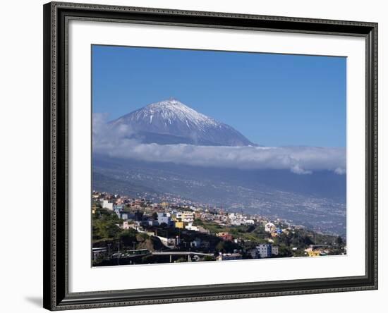 Orotava Valley and Pico Del Teide, Tenerife, Canary Islands, Spain, Europe-Hans Peter Merten-Framed Photographic Print