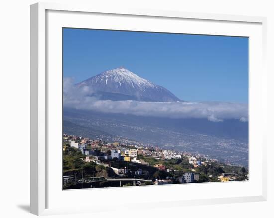Orotava Valley and Pico Del Teide, Tenerife, Canary Islands, Spain, Europe-Hans Peter Merten-Framed Photographic Print