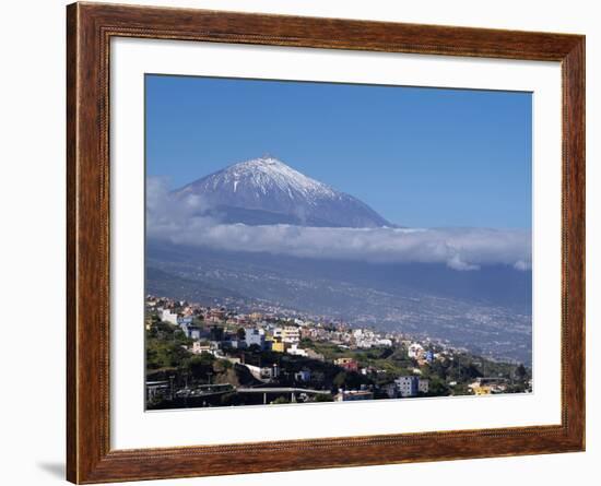 Orotava Valley and Pico Del Teide, Tenerife, Canary Islands, Spain, Europe-Hans Peter Merten-Framed Photographic Print