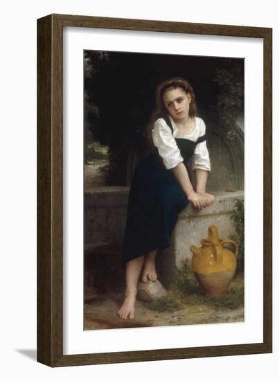 Orphan by a Spring (Orpheline a la Fontaine), 1883-William Adolphe Bouguereau-Framed Giclee Print