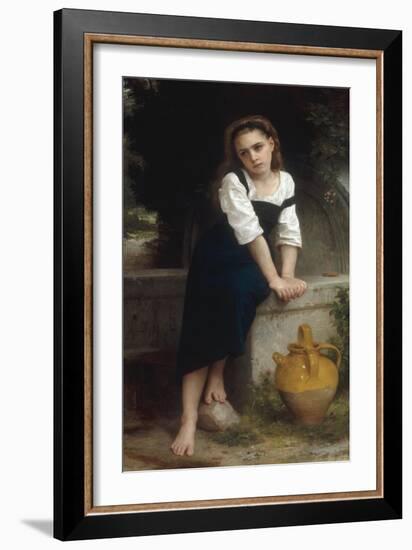 Orphan by a Spring (Orpheline a la Fontaine), 1883-William Adolphe Bouguereau-Framed Giclee Print