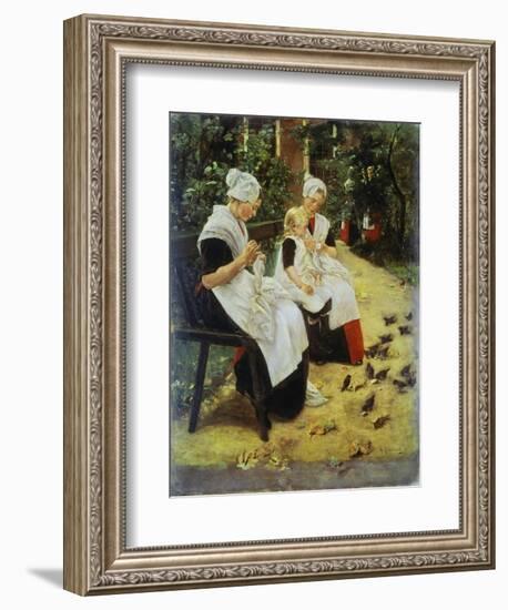 Orphan Girls in the Garden, Amsterdam-Max Liebermann-Framed Giclee Print