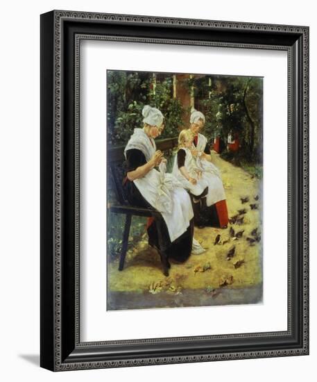 Orphan Girls in the Garden, Amsterdam-Max Liebermann-Framed Giclee Print