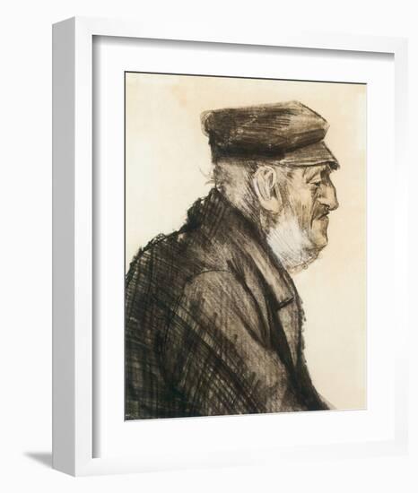 Orphan Man, Bust-Length-Vincent van Gogh-Framed Premium Giclee Print