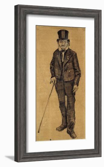 Orphan Man with Top Hat and Stick-Vincent van Gogh-Framed Art Print