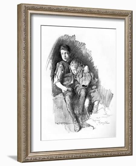 Orphans, 1898-E Borough Johnson-Framed Giclee Print