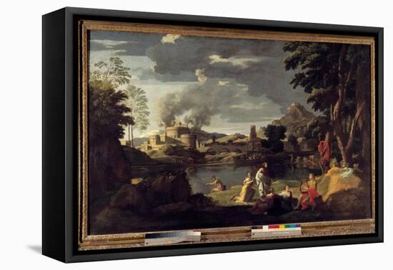 Orphee and Eurydice, 17Th Century (Oil on Canvas)-Nicolas Poussin-Framed Premier Image Canvas