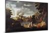 Orphee and Eurydice - Oil on Canvas, 17Th Century-Nicolas Poussin-Mounted Giclee Print