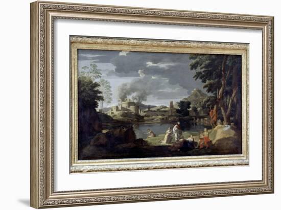 Orphée Et Eurydice De Poussin, Musée Du Louvre-Nicolas Poussin-Framed Giclee Print