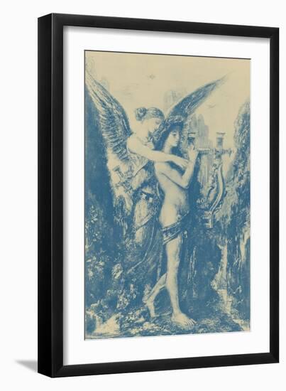 'Orphée et la Muse' ('Orpheus and the Muse')-Gustave Moreau-Framed Giclee Print