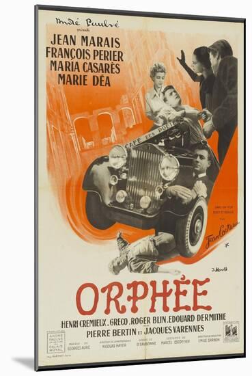 Orpheus, 1950 "Orphee" Directed by Jean Cocteau-null-Mounted Giclee Print