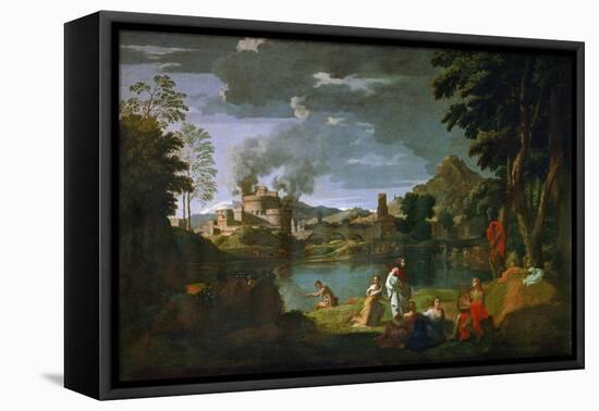 Orpheus and Euridice, circa 1659-Nicolas Poussin-Framed Premier Image Canvas