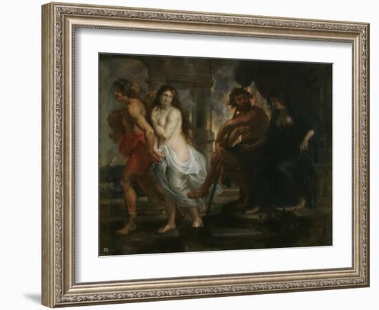 Orpheus and Eurydice, 1636-1638-Peter Paul Rubens-Framed Giclee Print