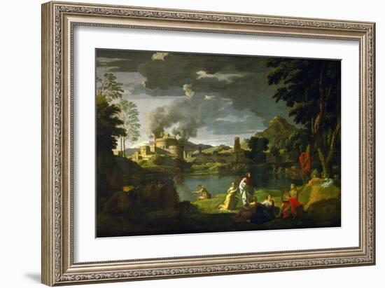 Orpheus and Eurydice, 1659-Nicolas Poussin-Framed Giclee Print