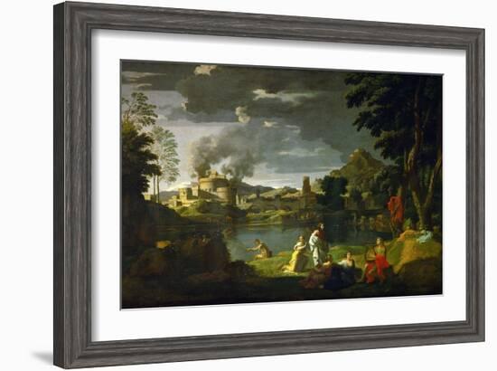 Orpheus and Eurydice, 1659-Nicolas Poussin-Framed Giclee Print