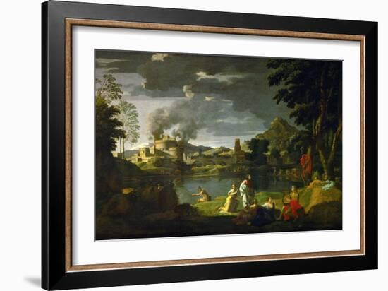 Orpheus and Eurydice, 1659-Nicolas Poussin-Framed Giclee Print