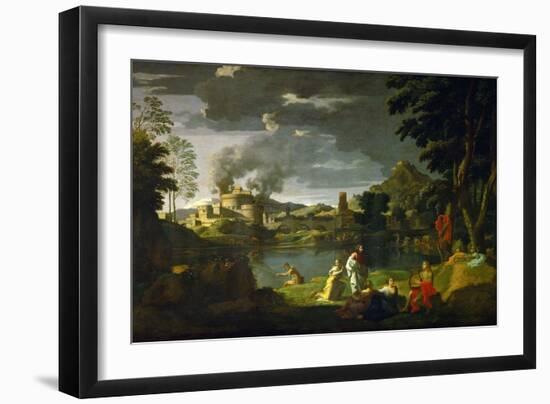 Orpheus and Eurydice, 1659-Nicolas Poussin-Framed Giclee Print