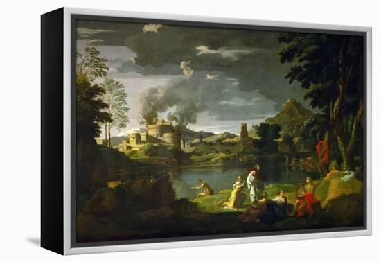 Orpheus and Eurydice, 1659-Nicolas Poussin-Framed Premier Image Canvas