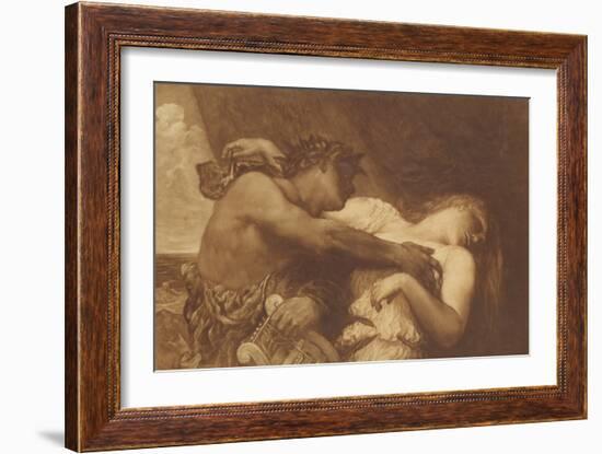 Orpheus and Eurydice, 1870-72-George Frederick Watts-Framed Giclee Print