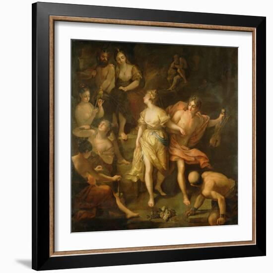 Orpheus and Eurydice, c.1709-Jean Raoux-Framed Giclee Print