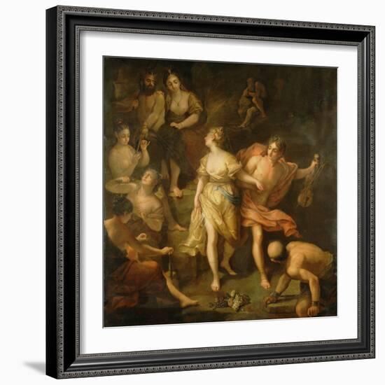 Orpheus and Eurydice, c.1709-Jean Raoux-Framed Giclee Print