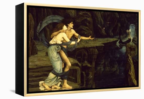 Orpheus and Eurydice on the Banks of the River Styx-John Roddam Spencer Stanhope-Framed Premier Image Canvas