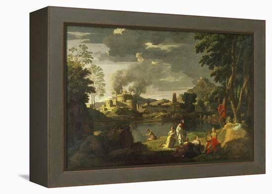 Orpheus and Eurydice-Nicolas Poussin-Framed Premier Image Canvas