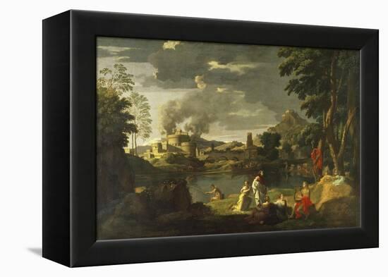 Orpheus and Eurydice-Nicolas Poussin-Framed Premier Image Canvas