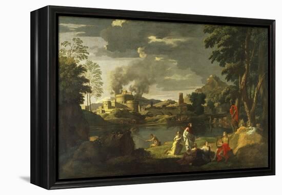 Orpheus and Eurydice-Nicolas Poussin-Framed Premier Image Canvas