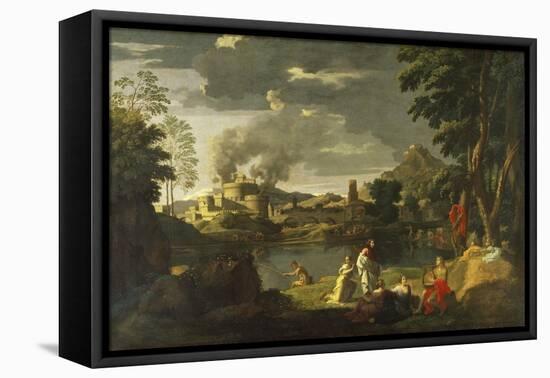 Orpheus and Eurydice-Nicolas Poussin-Framed Premier Image Canvas