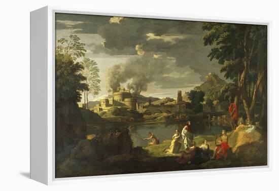 Orpheus and Eurydice-Nicolas Poussin-Framed Premier Image Canvas