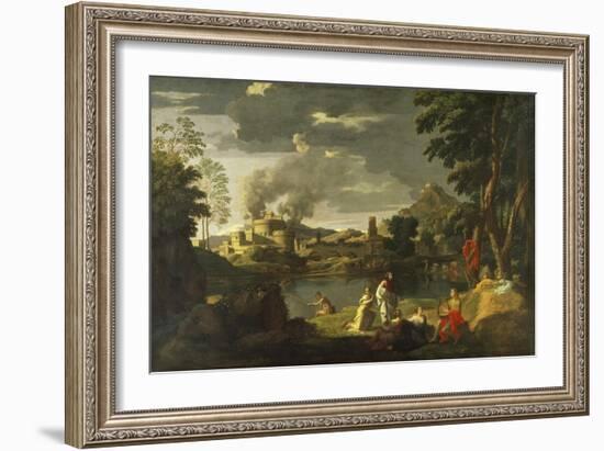 Orpheus and Eurydice-Nicolas Poussin-Framed Giclee Print