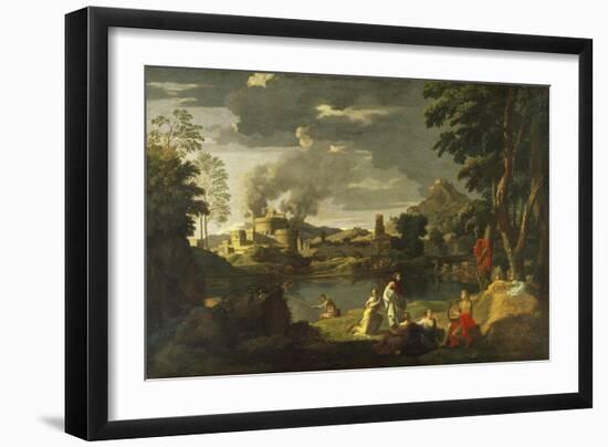 Orpheus and Eurydice-Nicolas Poussin-Framed Giclee Print