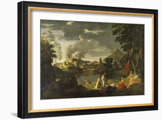 Orpheus and Eurydice-Nicolas Poussin-Framed Giclee Print