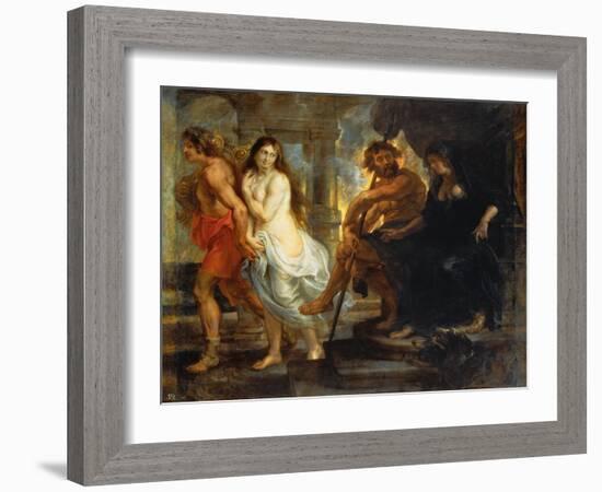 Orpheus and Eurydice-Peter Paul Rubens-Framed Giclee Print