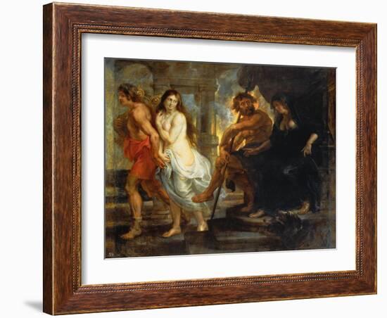 Orpheus and Eurydice-Peter Paul Rubens-Framed Giclee Print