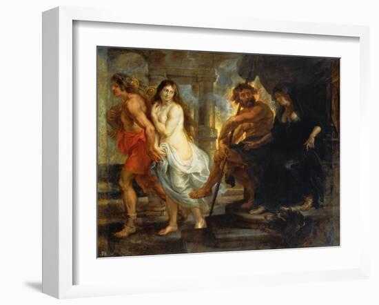 Orpheus and Eurydice-Peter Paul Rubens-Framed Giclee Print