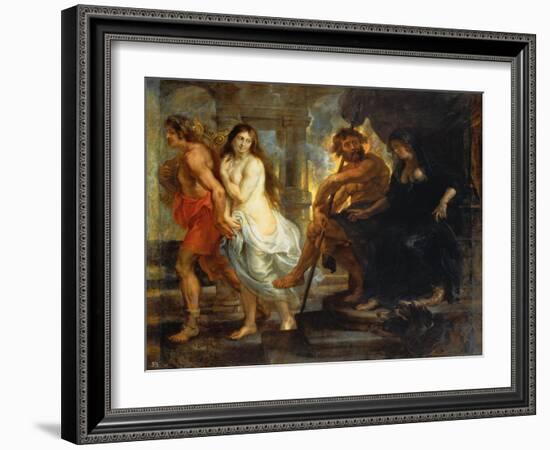 Orpheus and Eurydice-Peter Paul Rubens-Framed Giclee Print