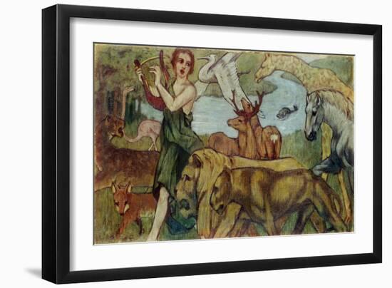 Orpheus and the Animals, 1907-Franz Marc-Framed Giclee Print