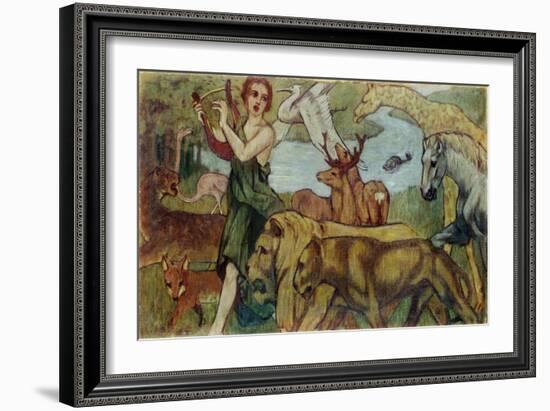 Orpheus and the Animals, 1907-Franz Marc-Framed Giclee Print