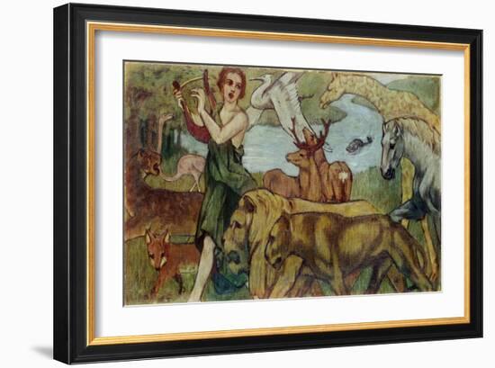 Orpheus and the Animals, 1907-Franz Marc-Framed Giclee Print