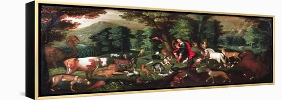Orpheus and the Animals-Jacob Bouttats-Framed Premier Image Canvas