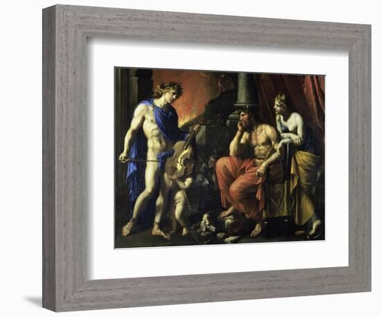 Orpheus Before Pluto-Francois Perrier-Framed Giclee Print