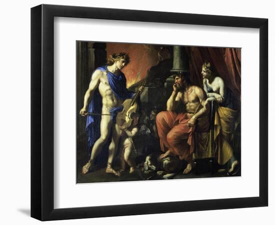 Orpheus Before Pluto-Francois Perrier-Framed Giclee Print