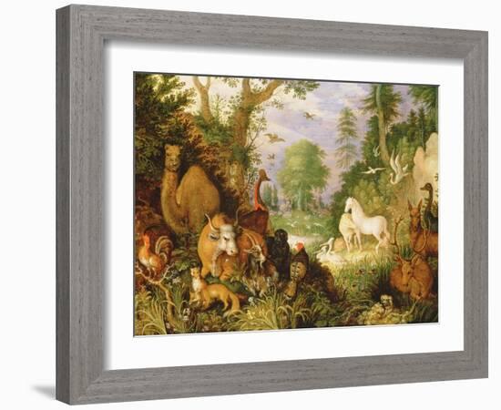 Orpheus Charming the Animals, C.1618-Roelandt Jacobsz. Savery-Framed Giclee Print