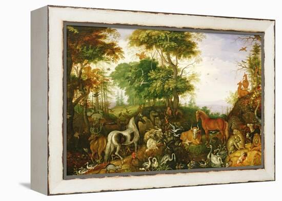 Orpheus Charming the Animals-Roelandt Jacobsz. Savery-Framed Premier Image Canvas