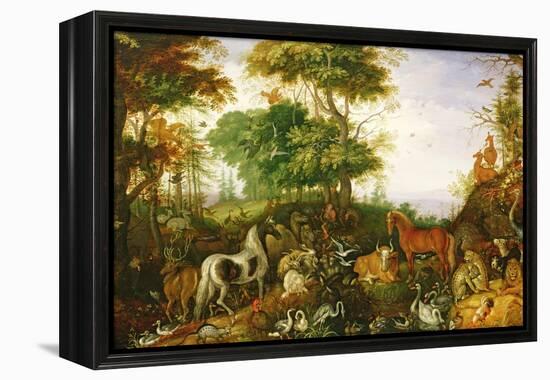 Orpheus Charming the Animals-Roelandt Jacobsz. Savery-Framed Premier Image Canvas