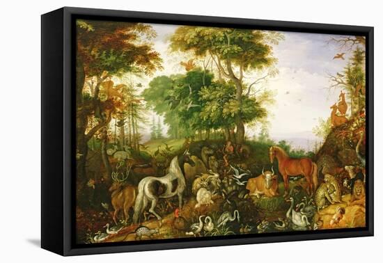 Orpheus Charming the Animals-Roelandt Jacobsz. Savery-Framed Premier Image Canvas